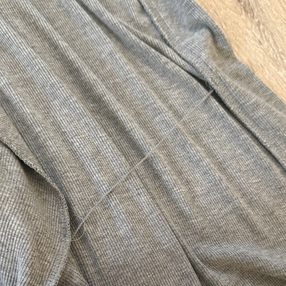 Skims grey women’s robe ribbed - Picture 3 of 4